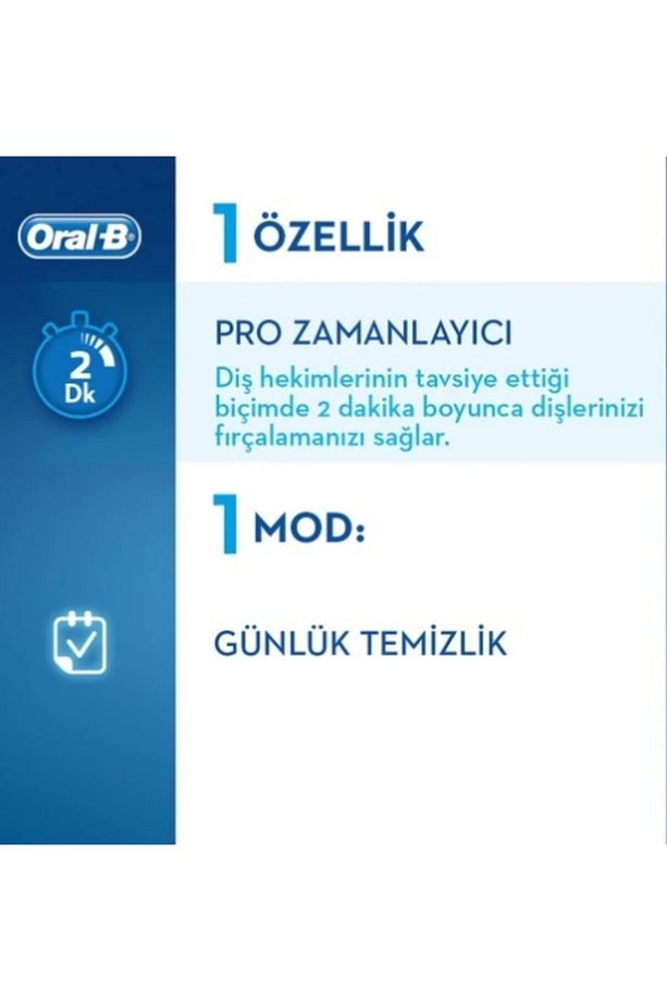Oral B Pro 500 Şarj Edilebilir Şarjlı Diş Fırçası Cross Action - 2