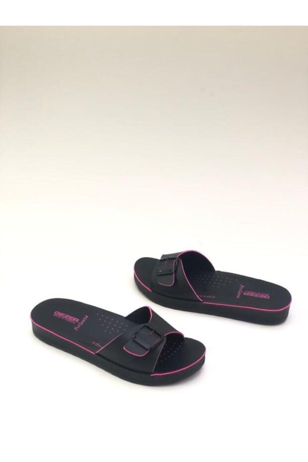 Women's Black Casual Slippers
