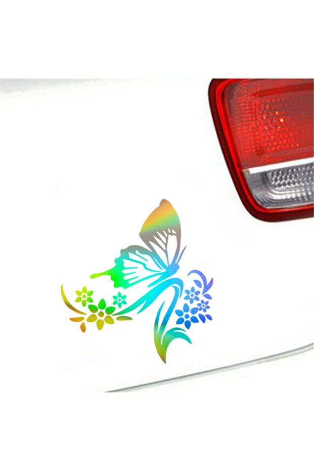 Butterfly Flower Car Sticker Paste 15cm