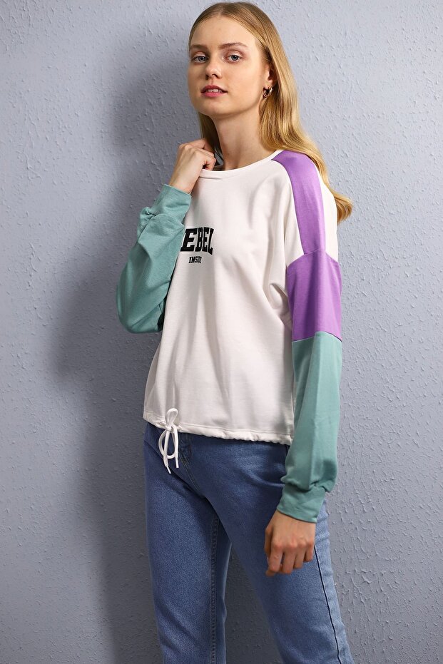 Hooded Patterned Sweat - 3