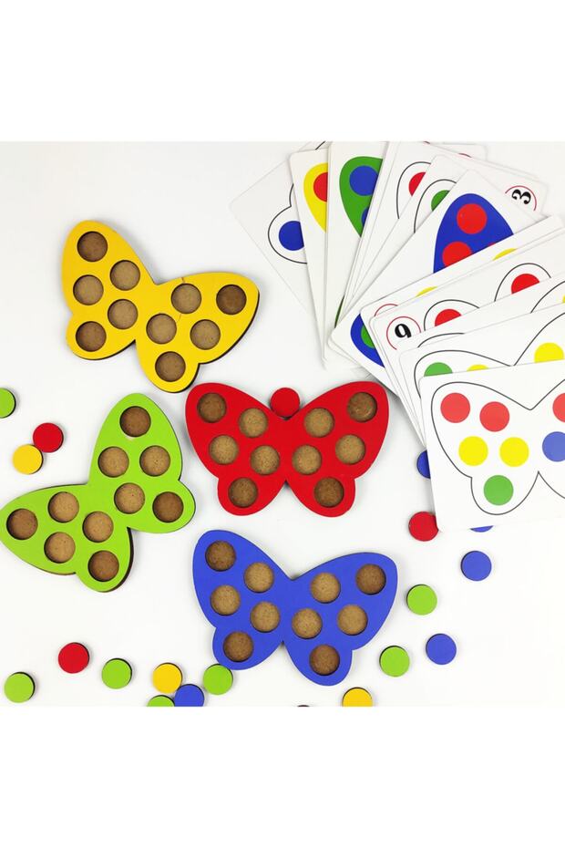 Educational Wooden Mosaic Butterfly Game Strategy And Logic Game
