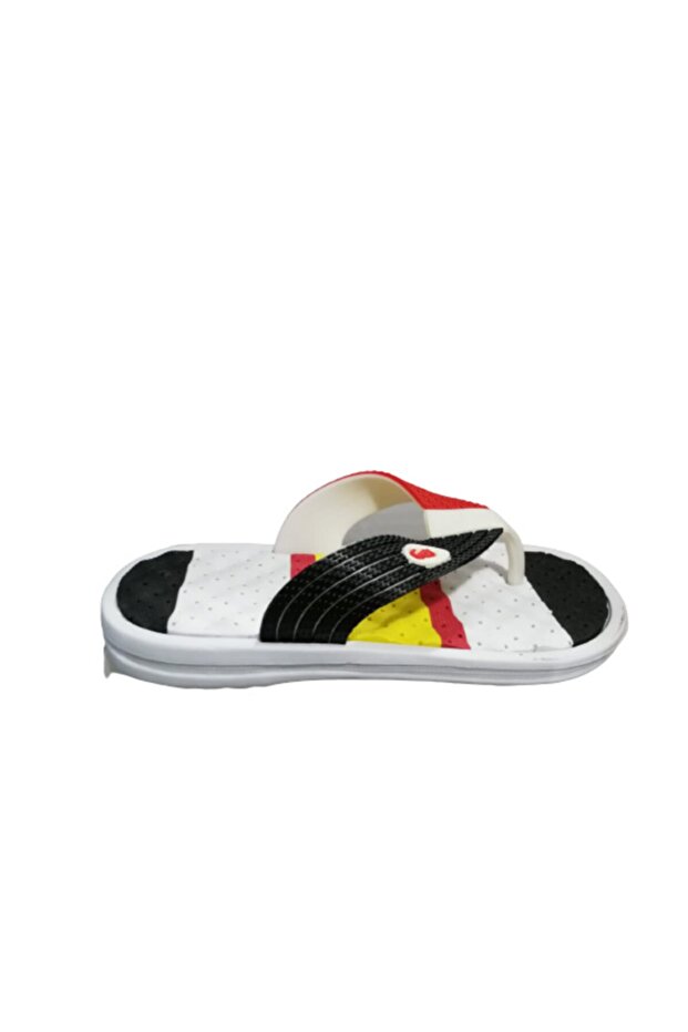 Ca012-020 Men's White Red Black Flip Flops Massage Sole Daily Walking Slippers
