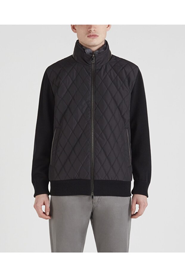 Men's Knitted Blouson C.wWool