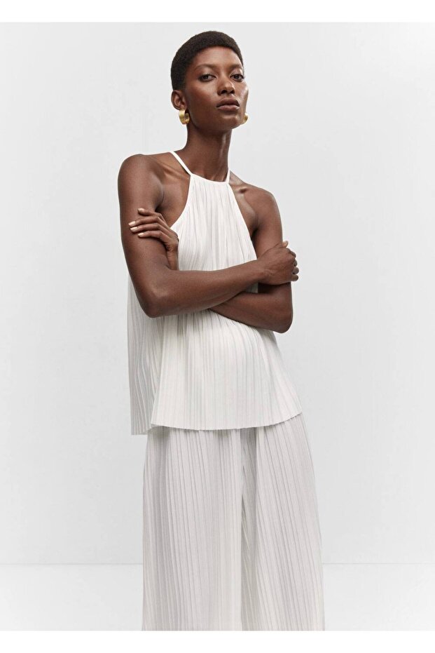 Pilili wideleg pantolon - 8