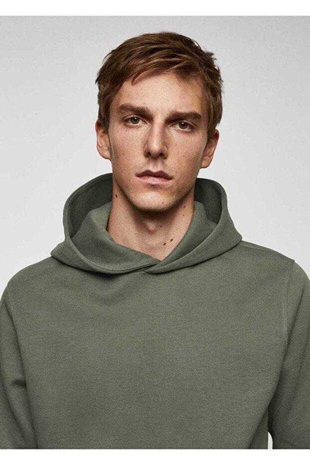 Kapüşonlu pamuklu sweatshirt - 6