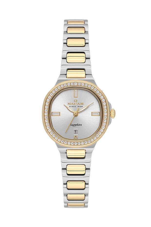 NC33-398369-CWMS SAPPHIRE GLASS STAINLESS STEEL WOMEN'S WRISTWATCH