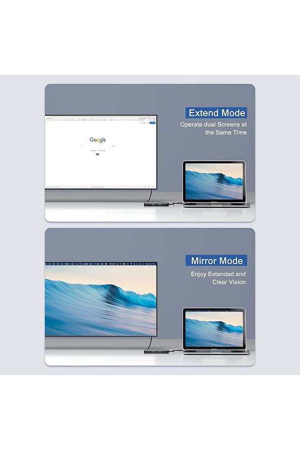 DD0002 HDMI Ethernet 3xUSB 3.0 5 in 1 Multiport USB C Hub - 4