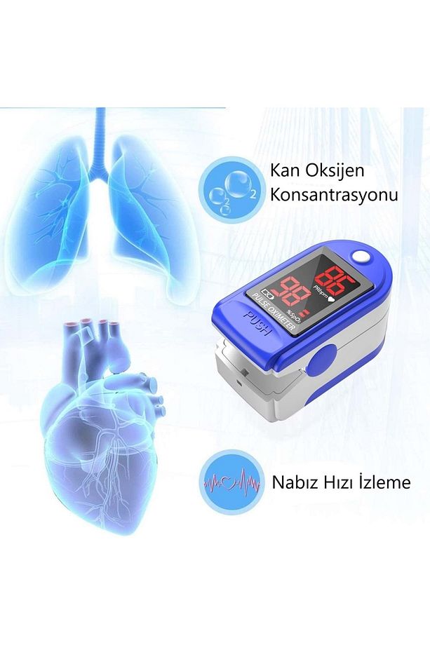 Oncomed Pulse Oksimetre Parmak Tipi Nabiz Oksijen 6007 - 4