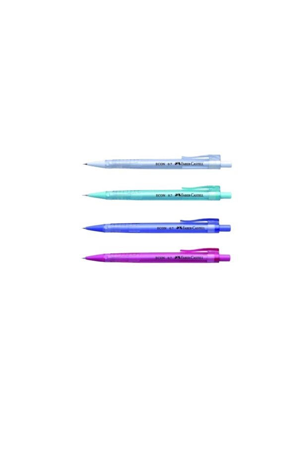 Faber Casell Econ 0.7 Tip Pen White-blue-purple-pink Set of 4