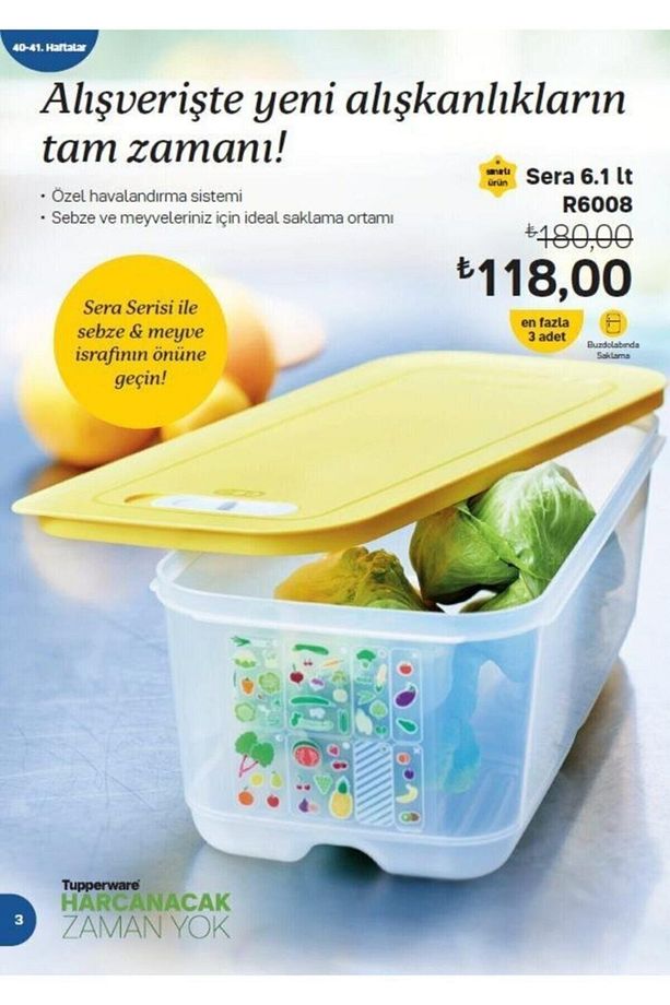 Sera Set 6'lı - 6.1lt X 1 - 4.4lt X 1 - 1.8lt Dikdörtgen X 1 - 1.8lt Kare X 2 - 375ml X 1 - 8