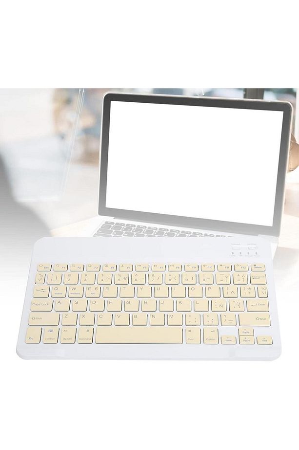 Lenovo Smart Paper ZAC00011TR 10.3" Uyumlu Kablosuz Bluetooth Şarj Edilebilir Klavye - Sarı - 6