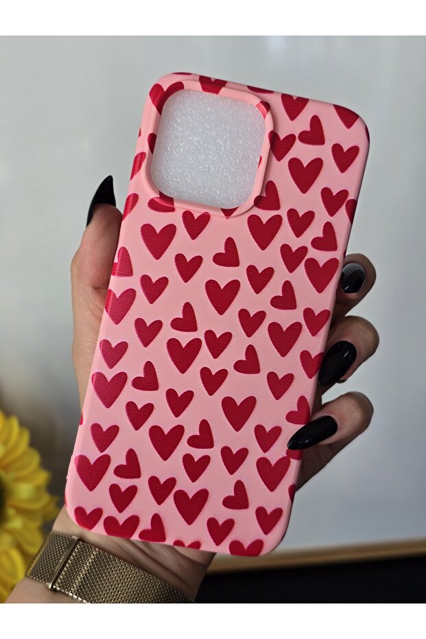 iPhone 14 Pro Compatible Patterned Velvet Launch Case - 2