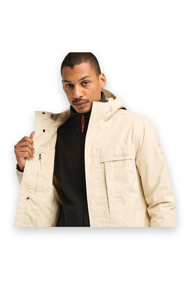 Tb0A5 Water Resistant Shell Jacket Krem Unisex Ceket - 3