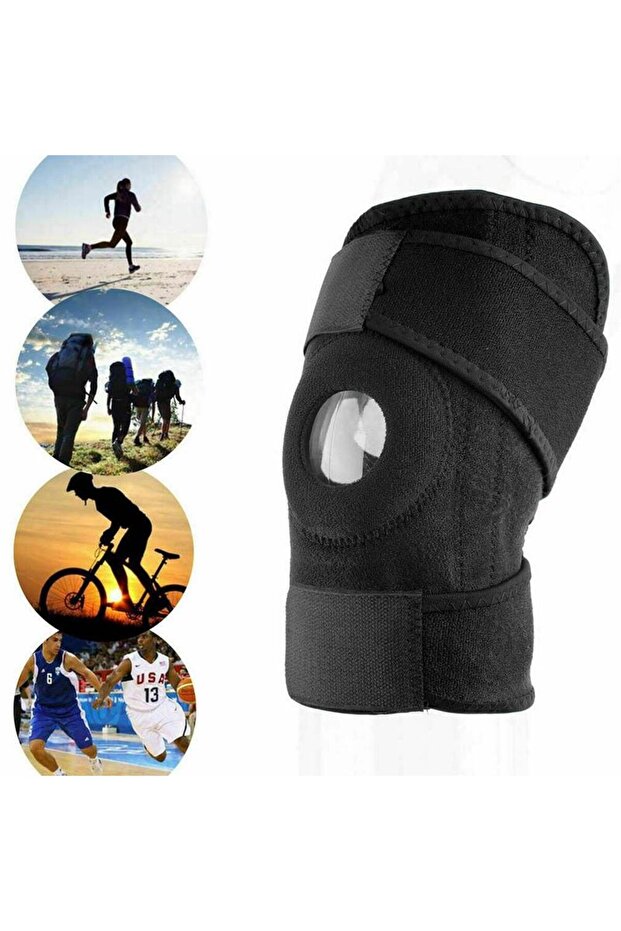 Non-Size Patella Assisted Knee Brace Patella Multi-Purpose Athlete Meniscus Knee Brace Velcro Knee Brace