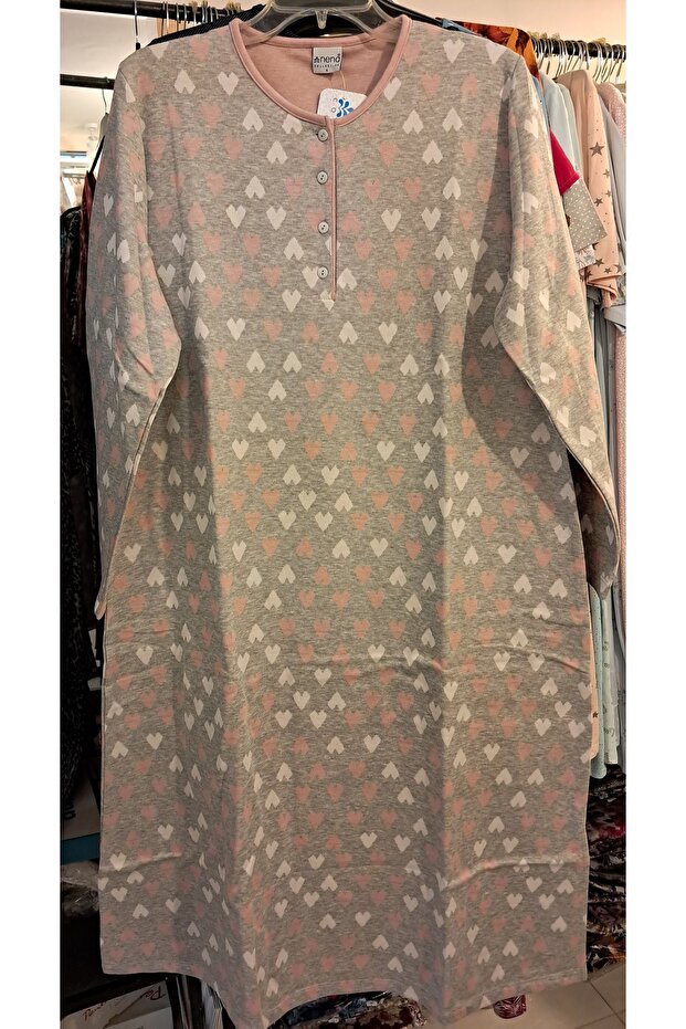 % 100 pamuku kalın ev elbisesi - 1