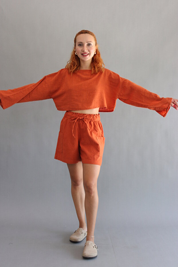 KETEN KAPÜŞONLU SWEET - 4