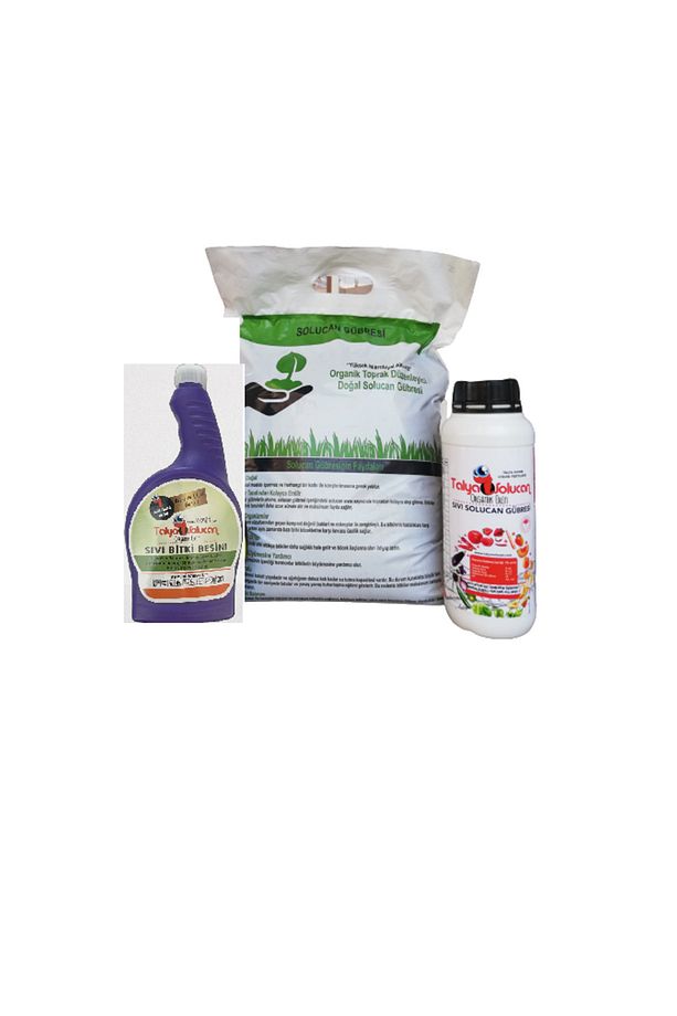 Hazır Set Sebze Meyve Çiçekler Için 5 Kg Toz + 750 Ml Çiçek Coşturan + 1 Lt Sıvı Solucan Gübresi - 1