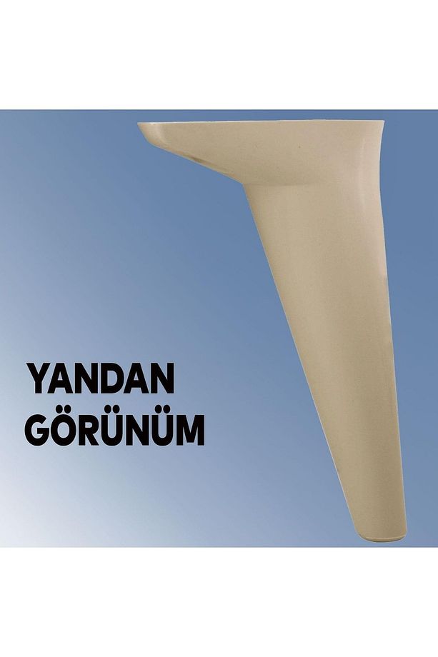 Aspen Lüks Mobilya Kanepe Koltuk Tv Ünitesi Konsol Yükseltici Ayağı Ayakları 18 Cm Krem Ayak - 6