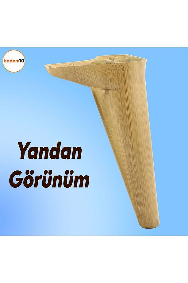 Aspen Lüks Mobilya Kanepe Koltuk Tv Ünitesi Konsol Yükseltici Ayağı Ayakları 20 Cm Ahşap Desenli - 8