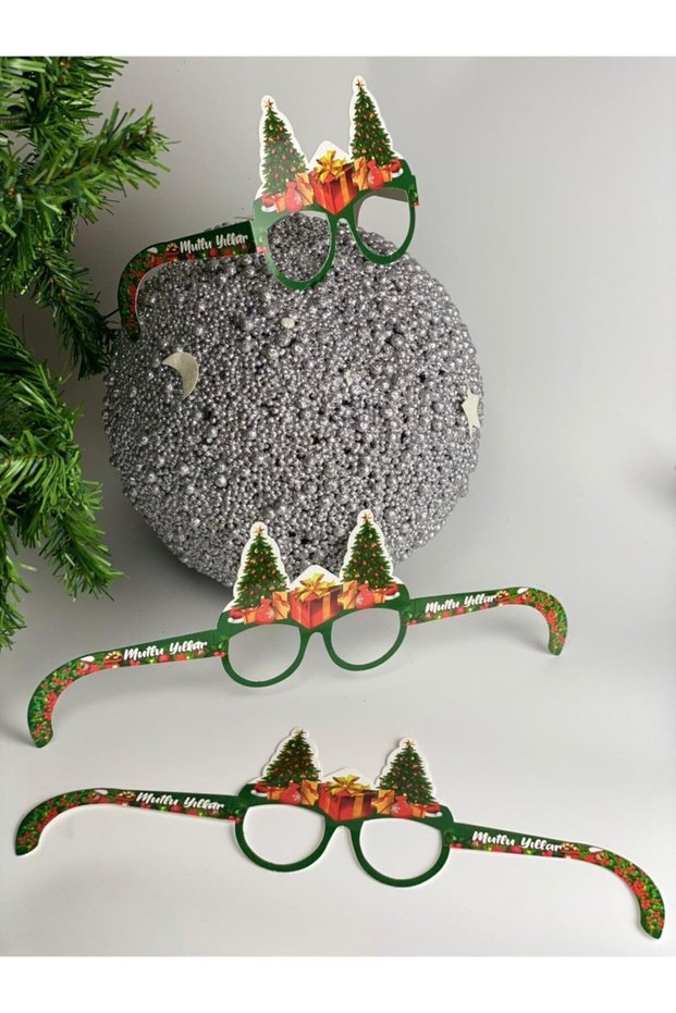 New Year New Year Special Pine Tower Gift Pack Happy Birthday Photo Shoot Cardboard Family Glasses Set of 3