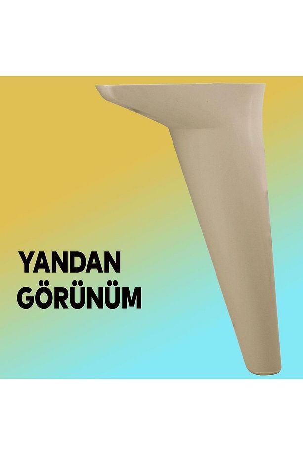 Aspen Lüks Mobilya Kanepe Koltuk Tv Ünitesi Konsol Yükseltici Ayağı Ayakları 24 Cm Krem Ayak - 6