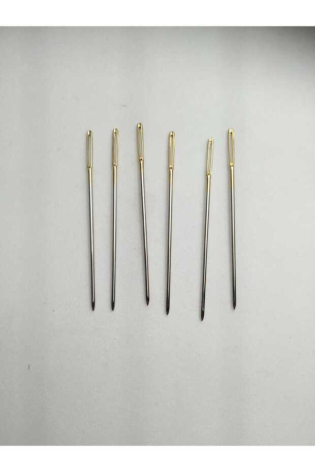 6 Pieces Medium Size Gold Etamine Tapestry - Cross Stitch Needle