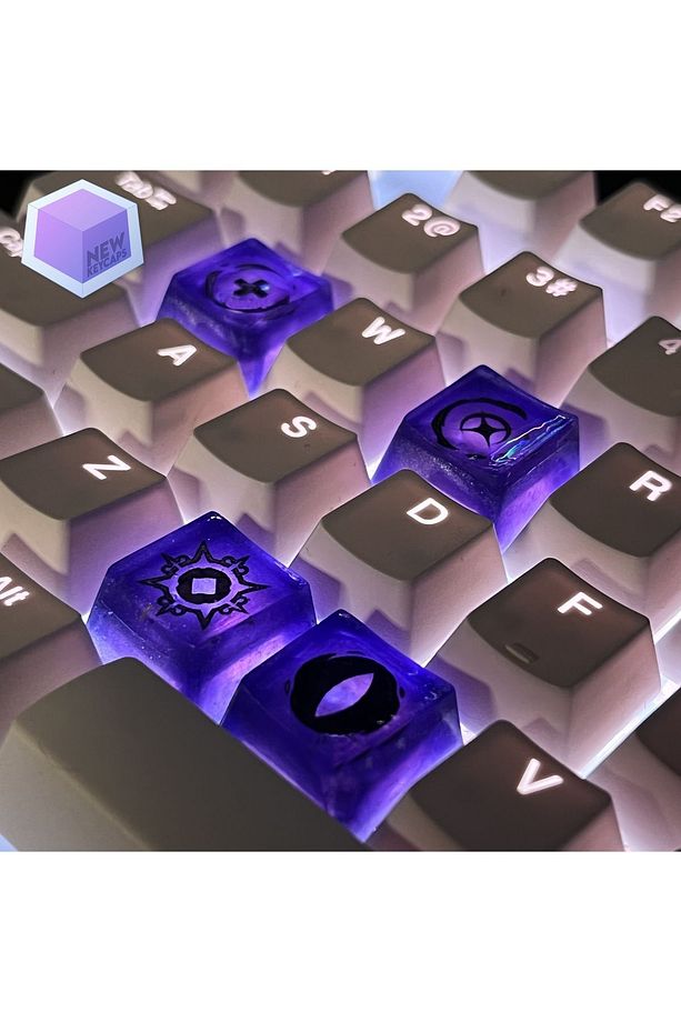 Valorant Reyna Tuşları Q-E-X-C Mekanik Klavye Tuşu Artisan Keycaps - 1