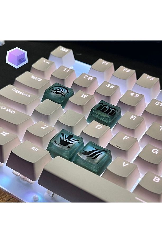 Valorant Harbor Tuşları Q-e-x-c Mekanik Klavye Tuşu Artisan Keycaps - 2