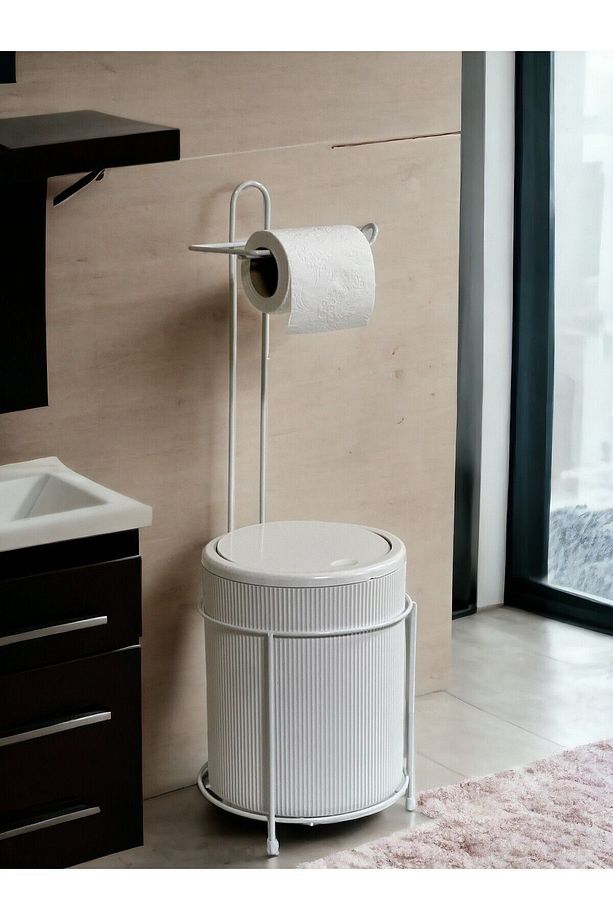 Çöp Kovalı Banyo Wc Kağıtlık - Tuvalet Kağıtlığı - 2