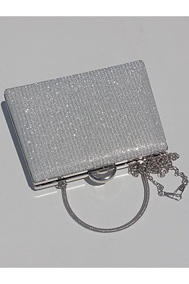 Evening Dress Bag Silvery Silver Evening Dress Bag Cupra Evening Bag Silver Bag Starry Night Sindrella Model