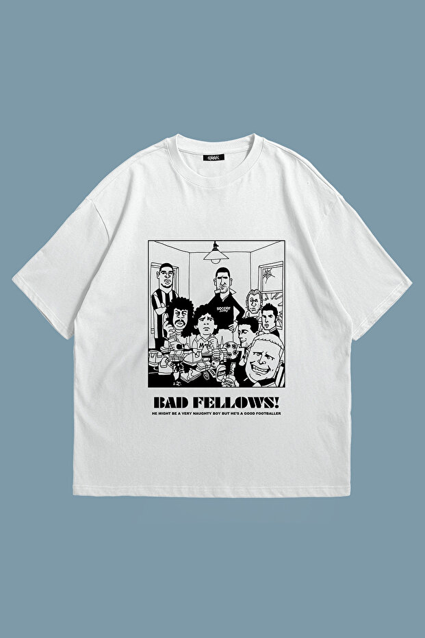 Bad Fellows Printed Unisex Oversize T-Shirt