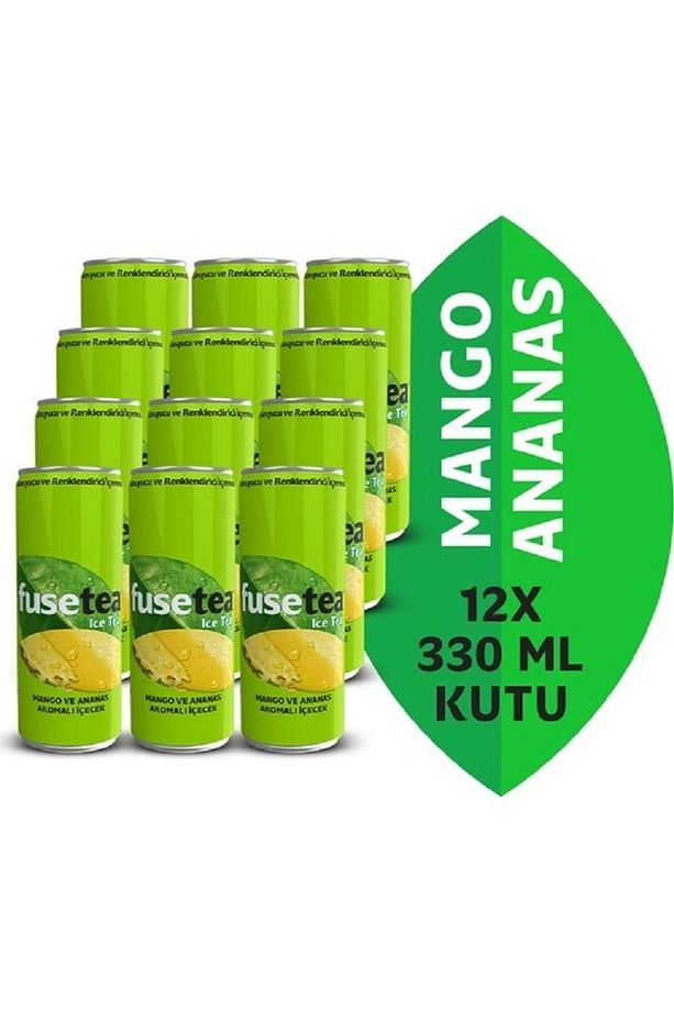Mango Ve Ananas Aromalı Içecek Soğuk Çay 330 Ml X 12 Adet - 1