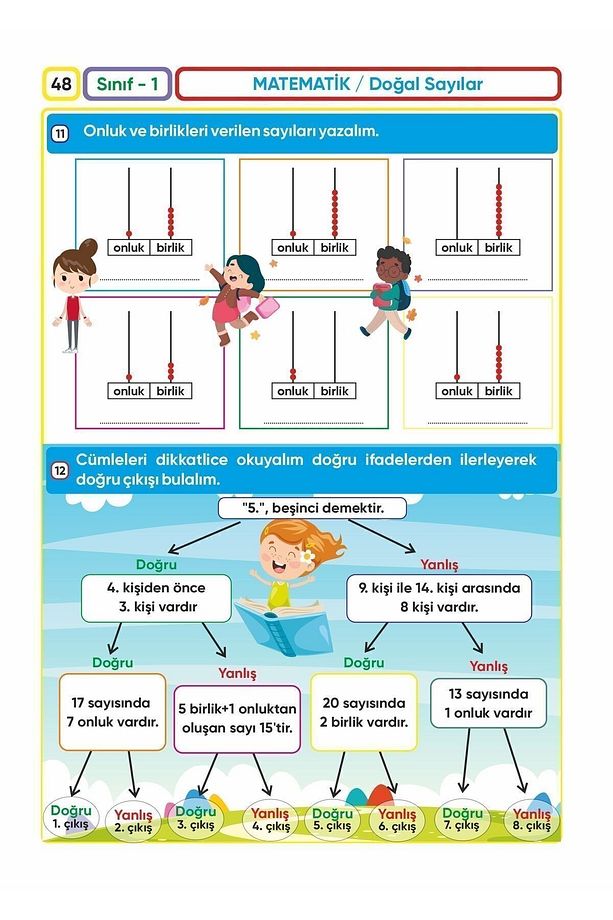 ZOZİ İlkokul 1.Sınıf Matematik Problemleri – Tüm Dersler Bulmaca - Canlanan Sorular! - 9