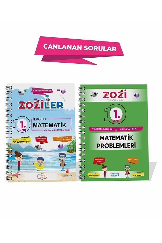 ZOZİ İlkokul 1.Sınıf Matematik Soru Bankası – 1.Sınıf Yeni Nesil Problemler - Canlanan Sorular! - 1