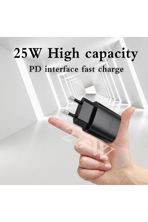 Samsung Galaxy S20/S21/S22/S23 Fe/S24 Plus/S24 Ultra Uyumlu Hızlı Şarj Adaptörü 25W USB-C Type-C PD - 4