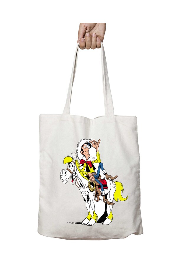 Daltons Redkit Lucky Luke Phil - Two Sides Washable Permanent Shoulder Tote Bag