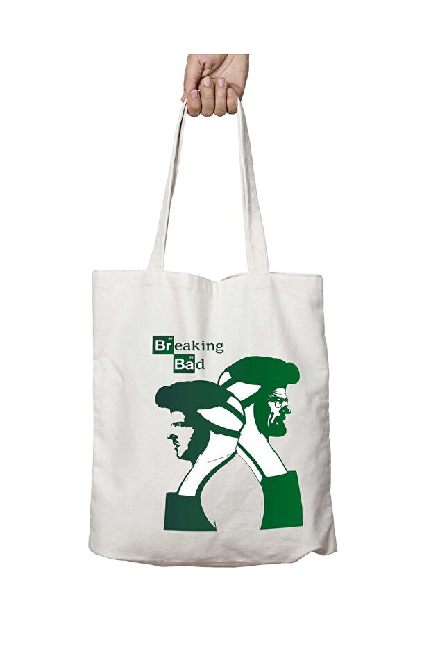 Breaking Bad Friends Two Sides Permanent Washable School Beach Shoulder Cloth Bag