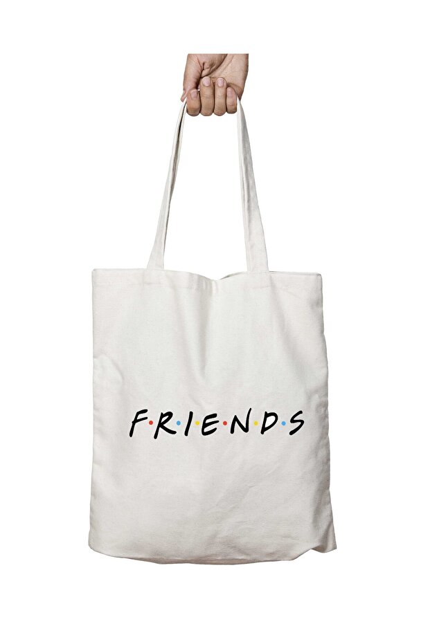 Friends Two-Sided Permanent Washable School Beach Shoulder Tote Bag