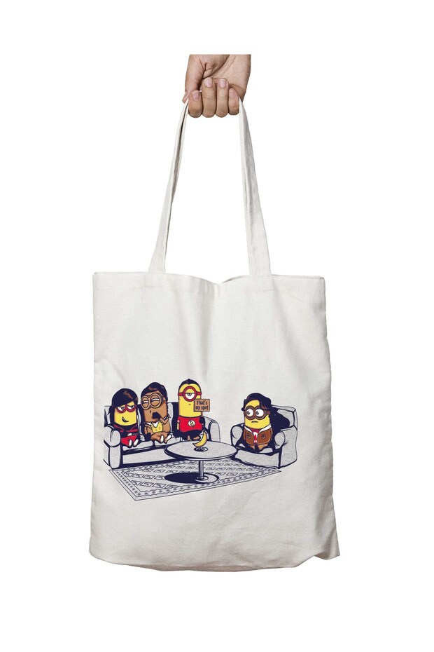 Thats My Spot Minions Big Bang Theory Two Sides Permanent Washable School Beach Shoulder Tote Bag