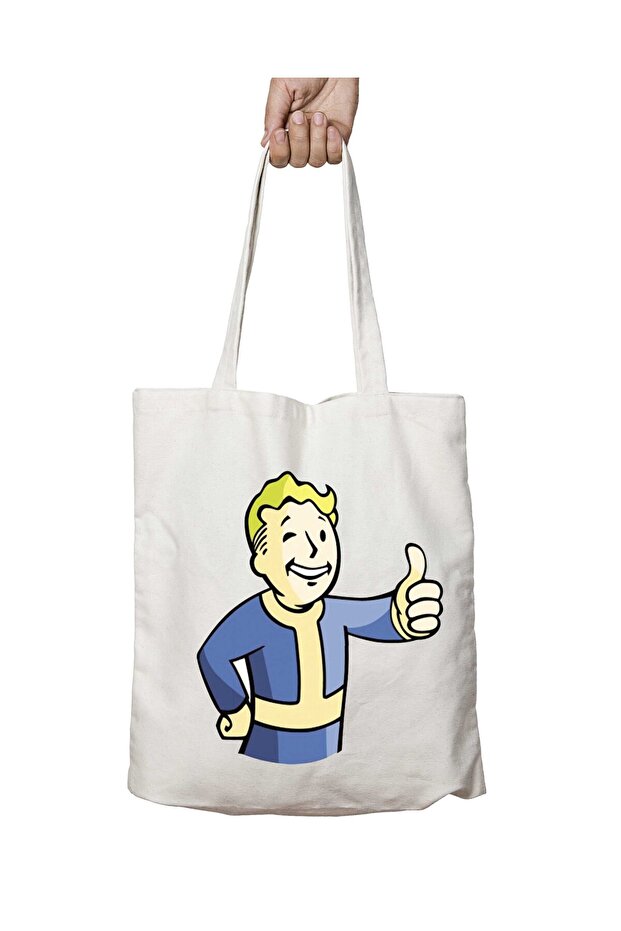 حقيبة كتف Fallout 4 Vault Boy تدوم على الجانبين وقابلة للغسل