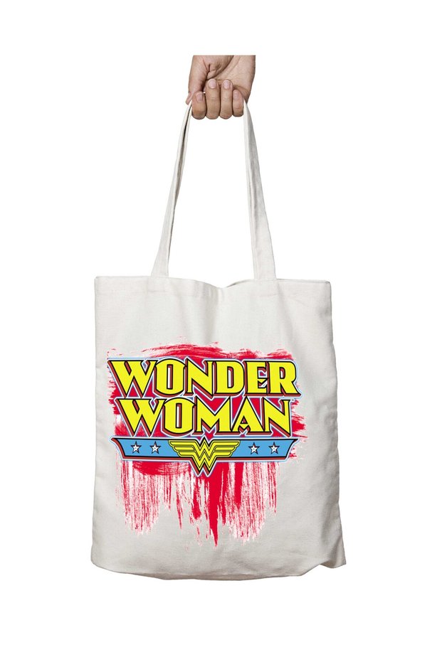 Wonder Woman Two-Sided Washable School Beach Shoulder Tote Bag