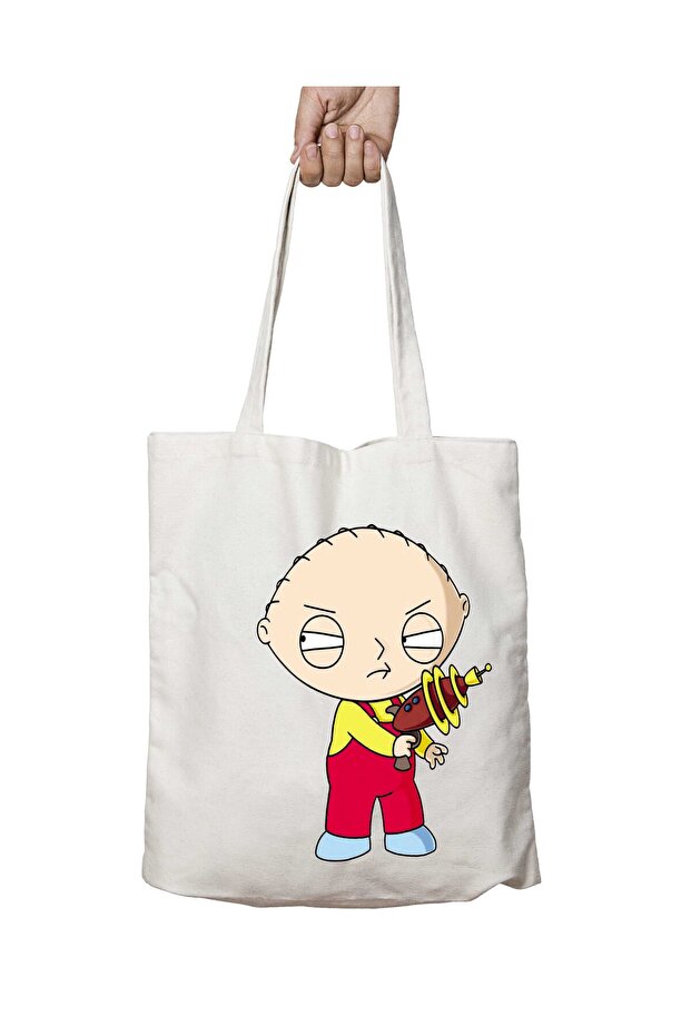 Family Guy Stewie Two Sides Permanent Washable School Beach Shoulder Cloth Bag