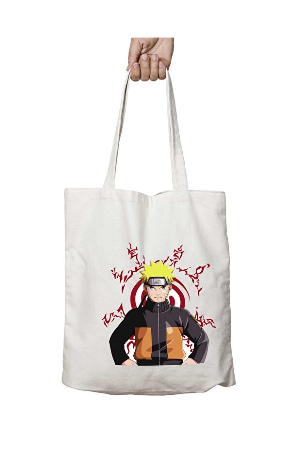 Naruto Shinobi Design Two Sides Washable School Beach Shoulder Cloth Bag