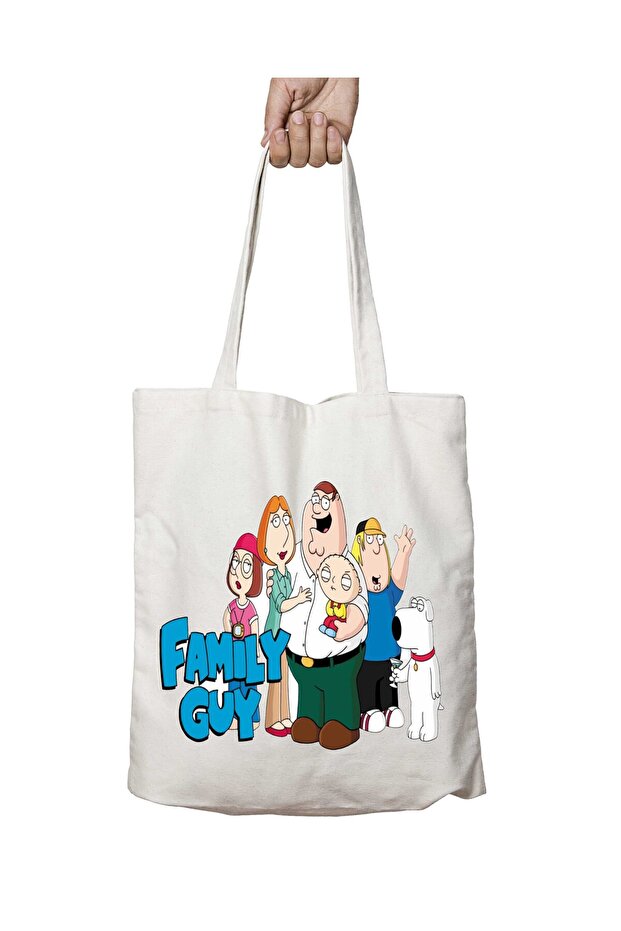 Family Guy Two Sides Permanent Washable School Beach Shoulder Cloth Bag