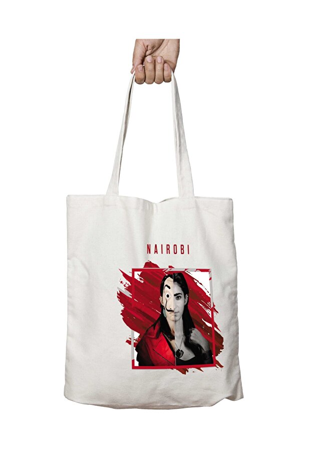 La Casa De Papel Nairobi E Iki Tarifa Permanent Washable School Beach Shoulder Tote Bag