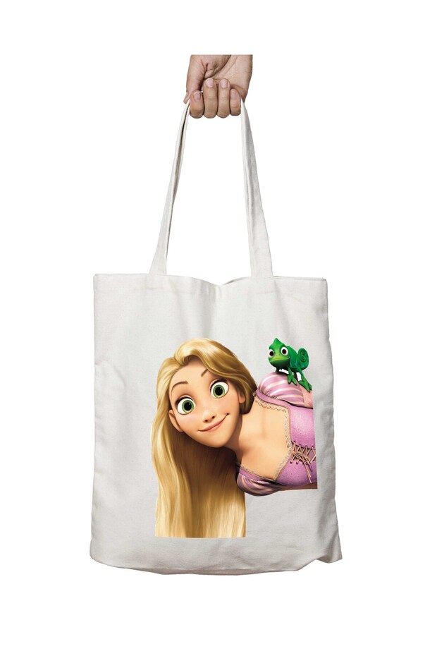 Rapunzel Free Png Image Two Sided Permanent Washable School Beach Shoulder Tote Bag