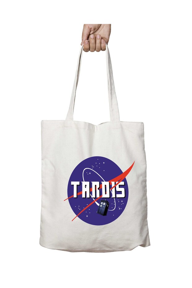 Doctor Who - Tardis & Nasa Two-Sided Washable School Beach Shoulder Tote Bag