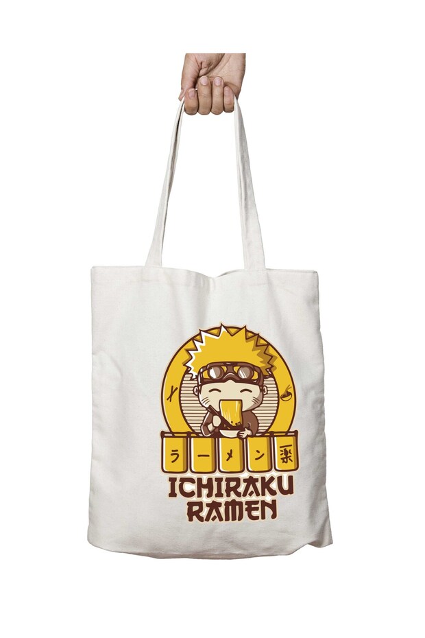 Anime Naruto Ichiraku Ramen Two Sides Washable School Beach Shoulder Cloth Bag