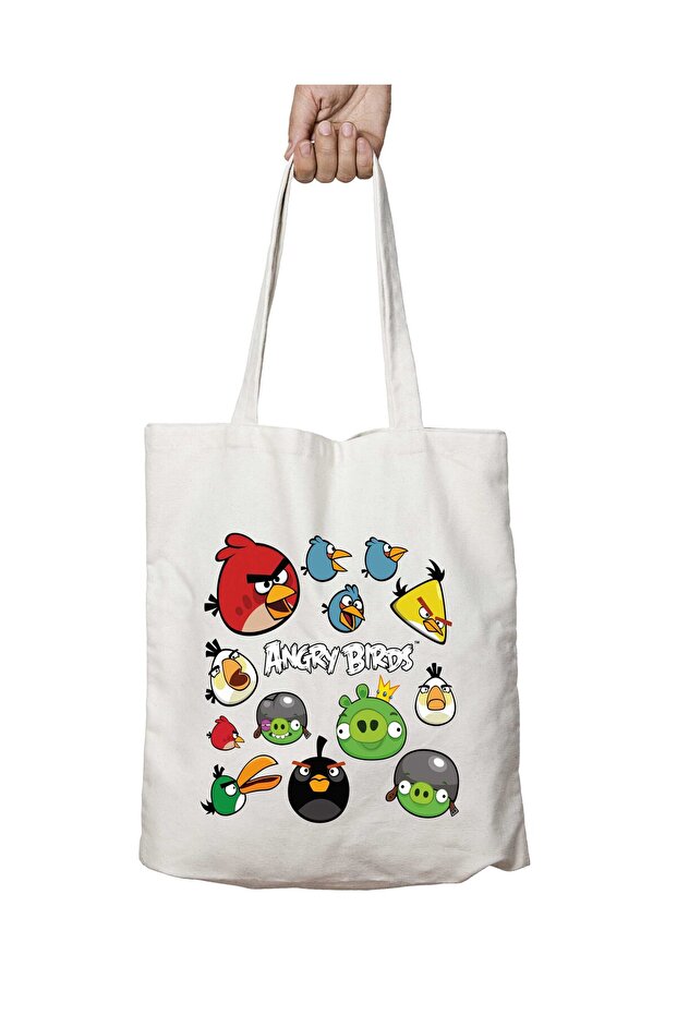 Birds Two Sides Lasting Washable School Beach Shoulder Tote Bag
