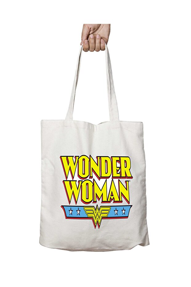 Wonder Woman Marvel Two-Sided Washable School Beach Shoulder Tote Bag